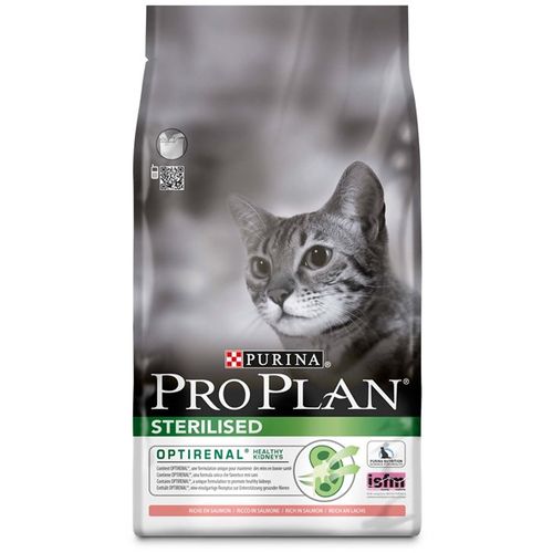 PRO PLAN Sterilised, OptiRenal, bogato lososom, 1,5 kg slika 1