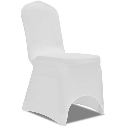 Rastezljive navlake za stolice 100 kom bijele slika 26