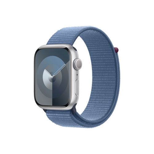 Apple Watch S9 GPS 45mm Silver with Winter Blue Sport Loop slika 1