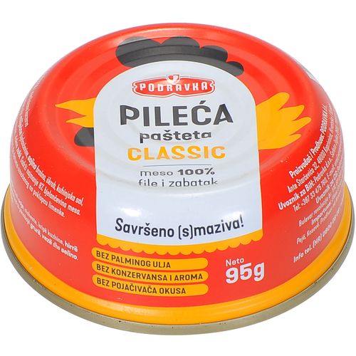 Podravka pašteta pileća, lim. 95 g slika 1