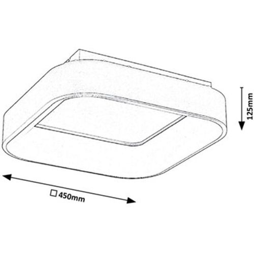 Rabalux Adeline plafonjera.LED 28W,siva slika 5