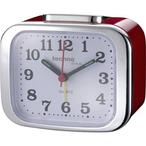 Techno Line  Model XL rot  kvarčni  budilica  crvena  Vrijeme alarma 1    1 mjerač vremena slika 2