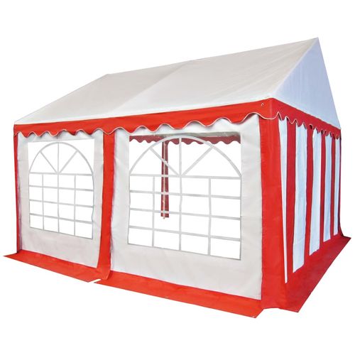 Vrtni šator od PVC-a 3 x 4 m crveno-bijeli slika 35