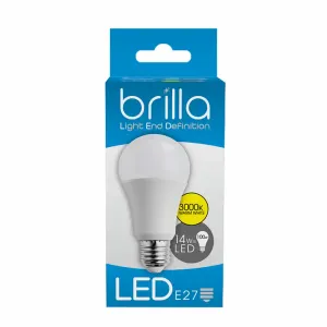 BRILLA LED ŽARULJA E27 A60 14W 3000K