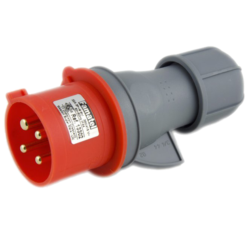 Famatel Utikač, 32A/380÷415, 4 Polni (3P+E), IP44 - 13302 slika 1