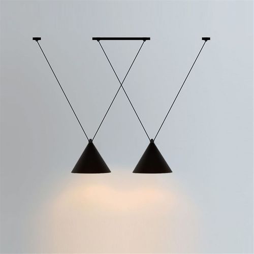Viseća stropna svjetiljka u stilu LOFT crna App548-2cp slika 3