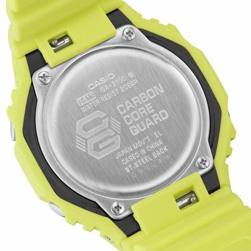 Uniseks sat Casio G-Shock GA-2100-9A9ER - Rumena (Ø 44,5 mm) slika 4