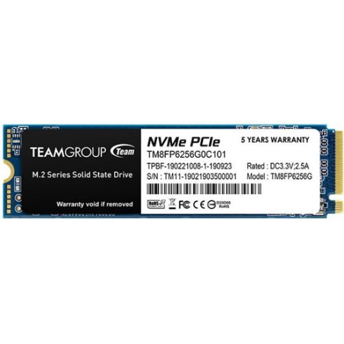 TeamGroup M.2 2280 256GB MP33 SSD PCIe Gen3 x4, NVM Express, 1600/1000MB/s TM8FP6256G0C101 slika 1