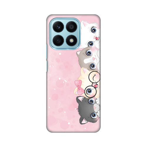 Torbica Silikonska Print Skin za Honor X8a Pink cats slika 1