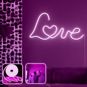 Love in Love - Large - Pink Pink Decorative Wall Led Lighting