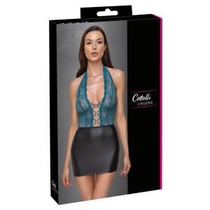 Cottelli LINGERIE Haljina crna/teal XL