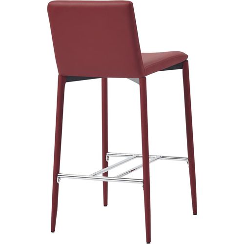 Barski stolci od umjetne kože 2 kom crvena boja vina slika 33