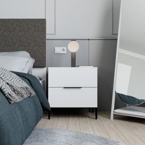 Kmd-1720-Dd-1 Bijela Noćna Komoda