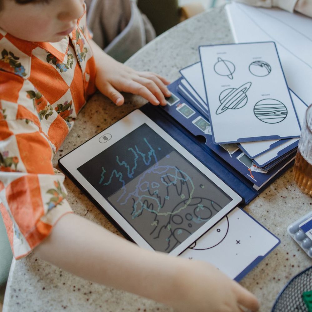 Kidywolf LCD tabla za crtanje sa 30 ilustracija Kidydraw Mini, Galaxie slika 5