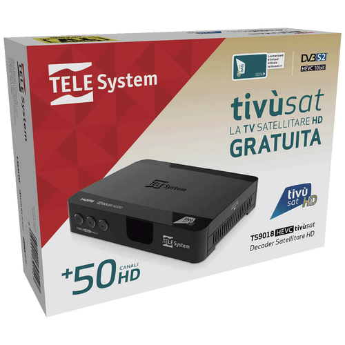 TELE System Prijemnik satelitski, DVB-S/S2 sa tivùsat smart karticom - TS9018HEVC HD tivùsat slika 5