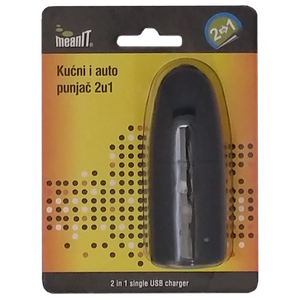 MeanIT Punjač, kućni i auto, 2in1 - KUĆNI I AUTO PUNJAČ, 2IN1