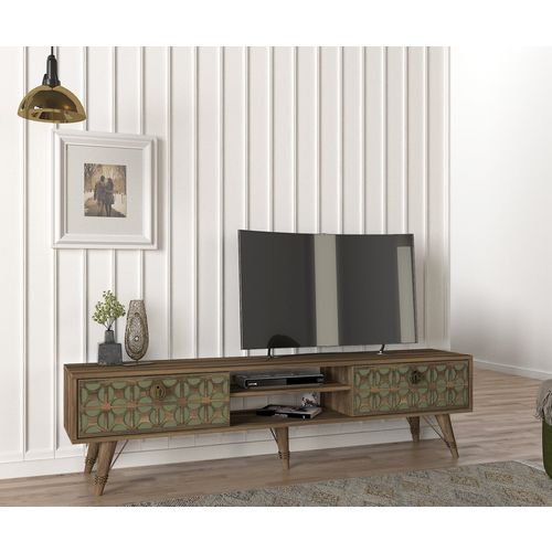 Valente (TV Sehpası) - Walnut Walnut TV Stand slika 2