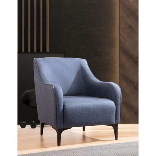 Atelier Del Sofa Fotelja, Plava, Belissimo - Blue slika 1