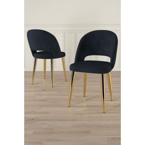 Set Stolica (4 Komada) Pane - Boje: Antracit, Zlatni Antracit