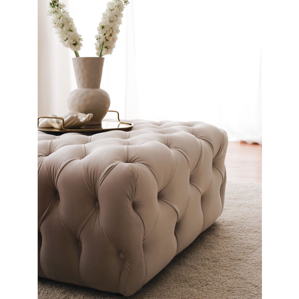 Chester - Kremasti Pouf slika 4