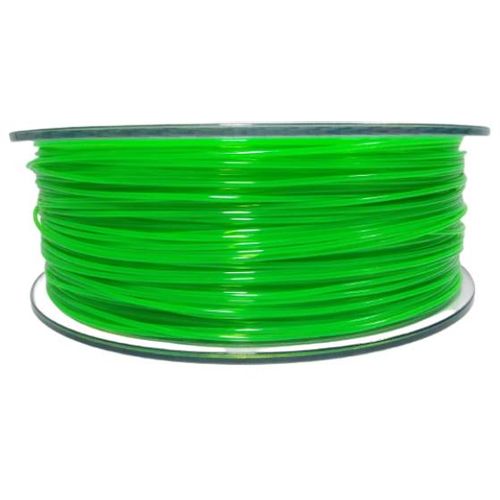 Filament za 3D printer, PET-G, 1.75 mm, 1 kg, prozirna zelena slika 1