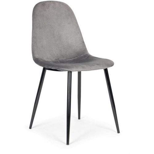 ModernHome Trpezarijske stolice set 4 kom Velvet siva J933 GRAY slika 1