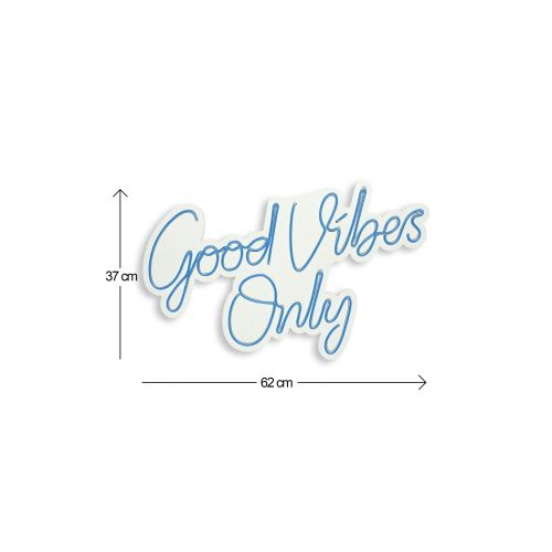 Wallity Ukrasna plastična LED rasvjeta, Good Vibes Only 2 - Blue slika 12