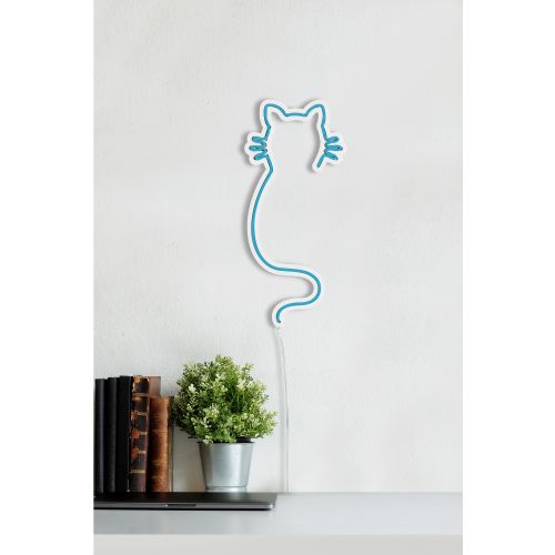 Wallity Cat - Plava dekorativna plastična LED rasveta slika 4