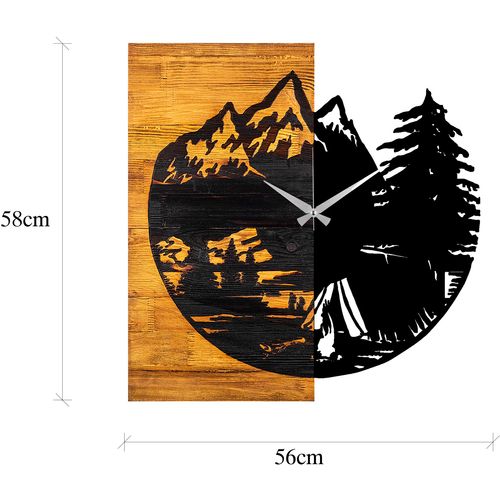 Wallity Wooden Clock 19 Walnut
Black Decorative Wooden Wall Clock slika 7