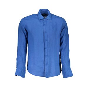 LA MARTINA MEN'S BLUE LONG SLEEVE SHIRT