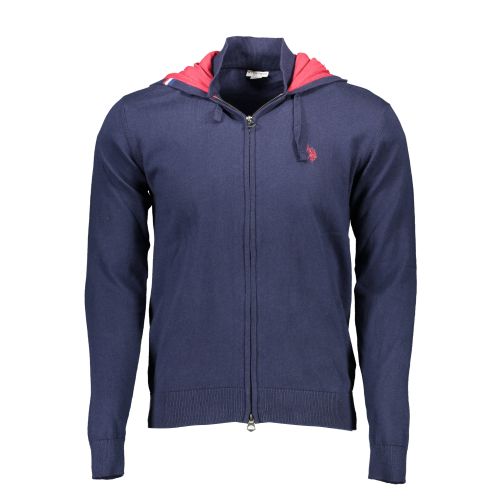 US POLO CARDIGAN MAN BLUE slika 1