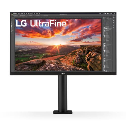 LG 27UN880P-B 27'' UltraFine Ergo IPS UHD 4K 3840x2160@60Hz, 16:9, 1000:1, 5ms, 350cd/m², 178º/178º, HDR10, AMD FreeSync, 1 DP, 1 USB type-C, 2 HDMI, 2 USB Downstream Port 3.0, VESA 100x100 mm, Height, Tilt, Pivot, Black, 3yw slika 1