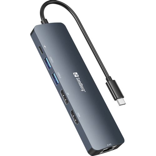 Docking station Sandberg USB-C - HDMI/DP/LAN/2xUSB 3.0/USB C PD 100W 136-43 slika 1