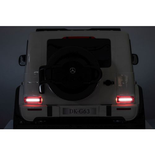 Licencirani auto na akumulator Mercedes G63 XXL 24V 4x4 - DVOSJED - bijeli slika 8