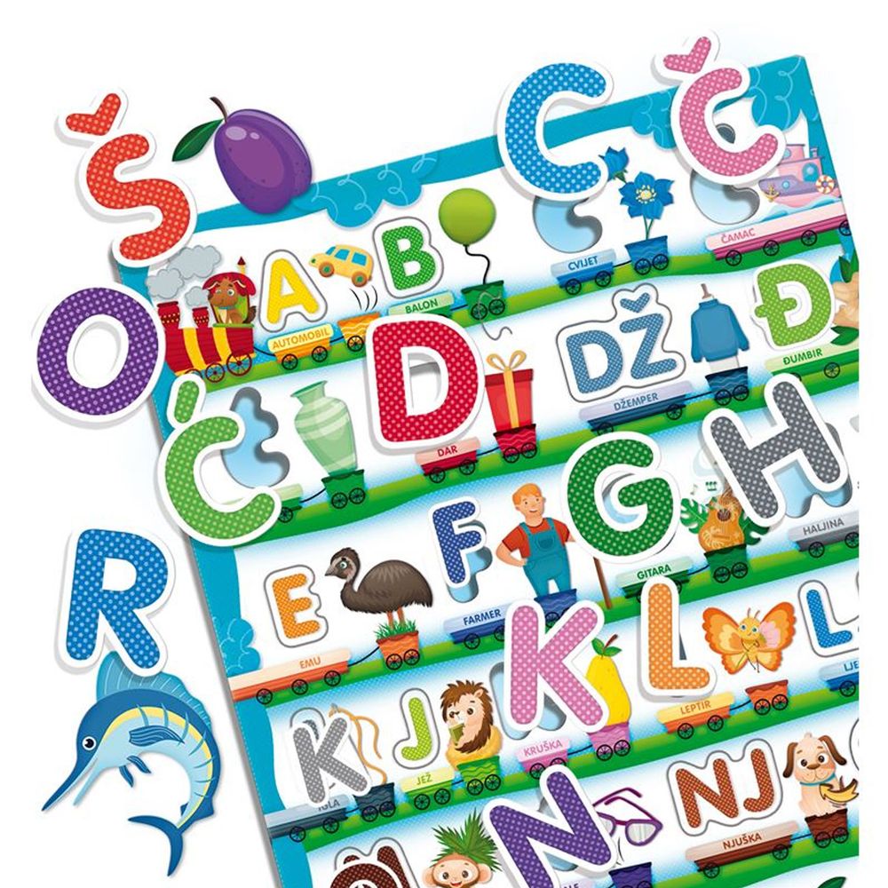 Lisciani Montessori plus - Taktilna abeceda slika 3
