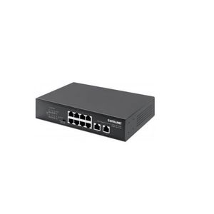 Intellinet 8-Port Gb PoE+ Switch 2 RJ45 Gigabit Uplink Ports