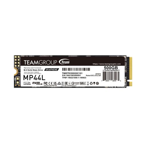 Teamgroup 500GB M.2 NVMe SSD MP44L, brzine do 5000/2500 MB/s, 2280 slika 1