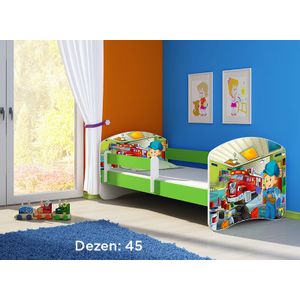 Deciji krevet ACMA II 180x80 + dusek 6 cm GREEN45