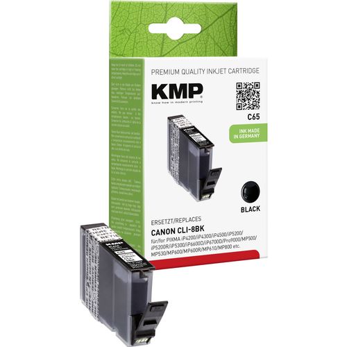 KMP tinta zamijenjen Canon CLI-8 kompatibilan  foto crna C65 1503,0001 slika 2