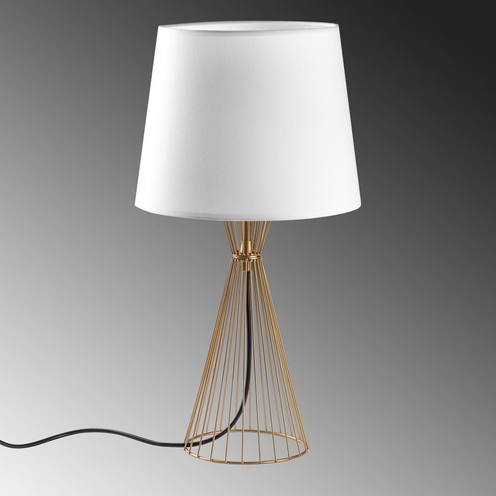 Telıs - 5384 Zlatna i Bijela Stolna Lampa slika 6