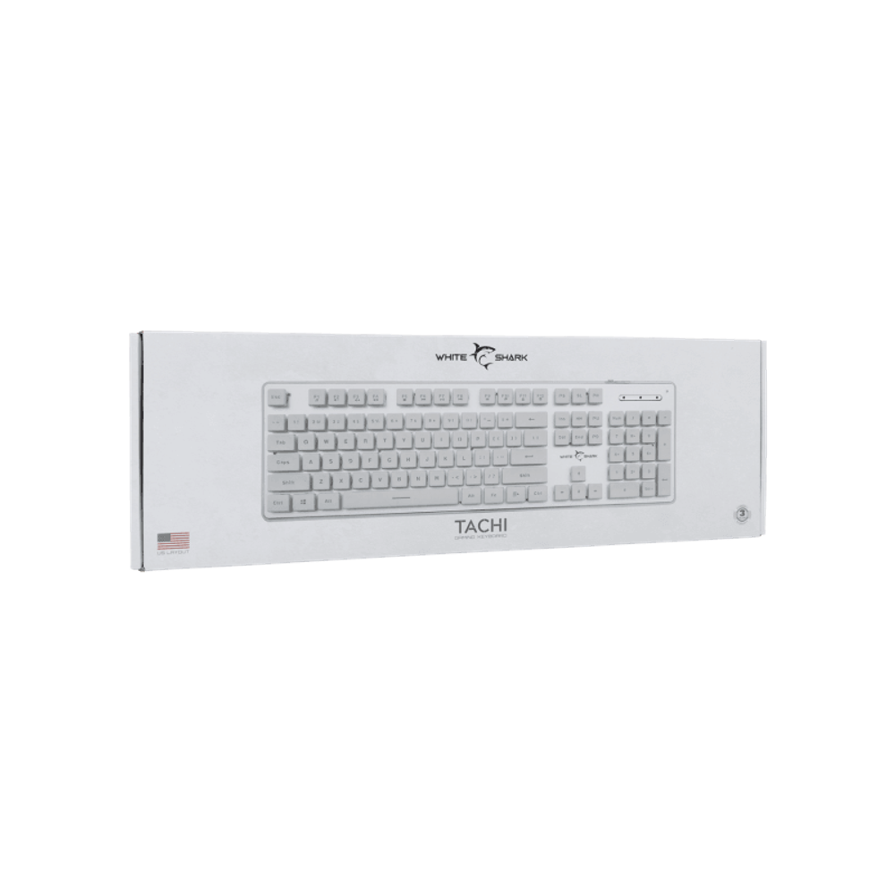 WHITE SHARK Tastatura GK-003241 TACHI / US, bijela slika 7