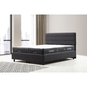 Motya Set 120 x 200 - Anthracite Anthracite Single Mattress, Base & Headboard