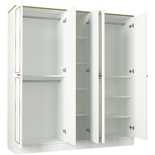 Ravenna 5 Kapılı - White White
Gold Wardrobe slika 5