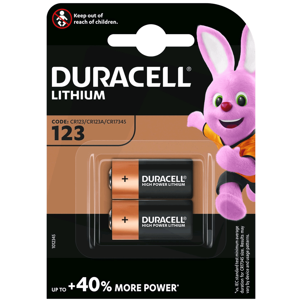 Duracell Baterija litijumska CR123A, 3V, blister 2 kom. - CR123A B2 slika 1