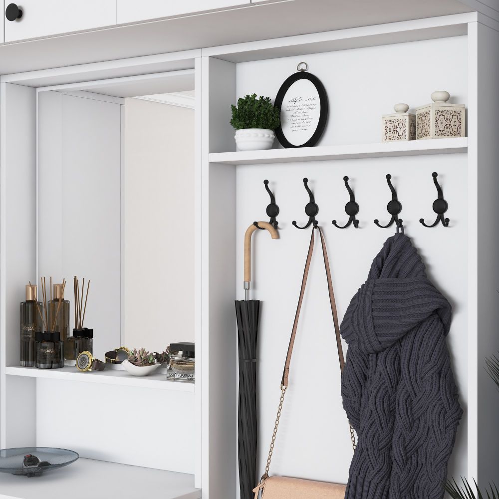 Hall stand EA108 - 2570, bijela boja slika 6
