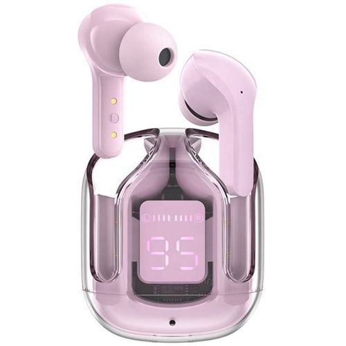 Slušalice ADDA TWS-003-PK, Crystal TWS, inear, AAC, bluetooth 5.1, roze slika 1