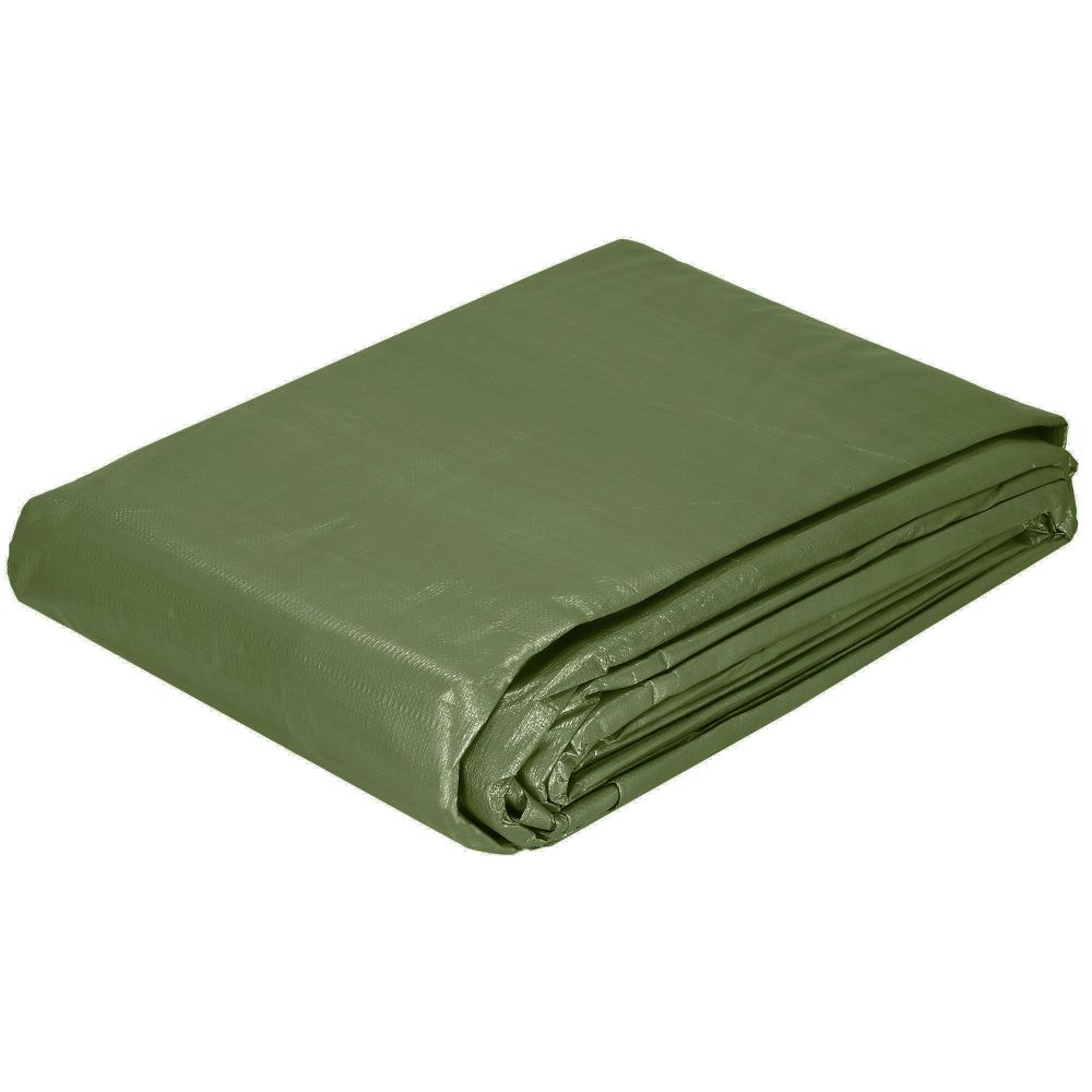 Cerada 5 x 8 m tamnozelena srebrna slika 11