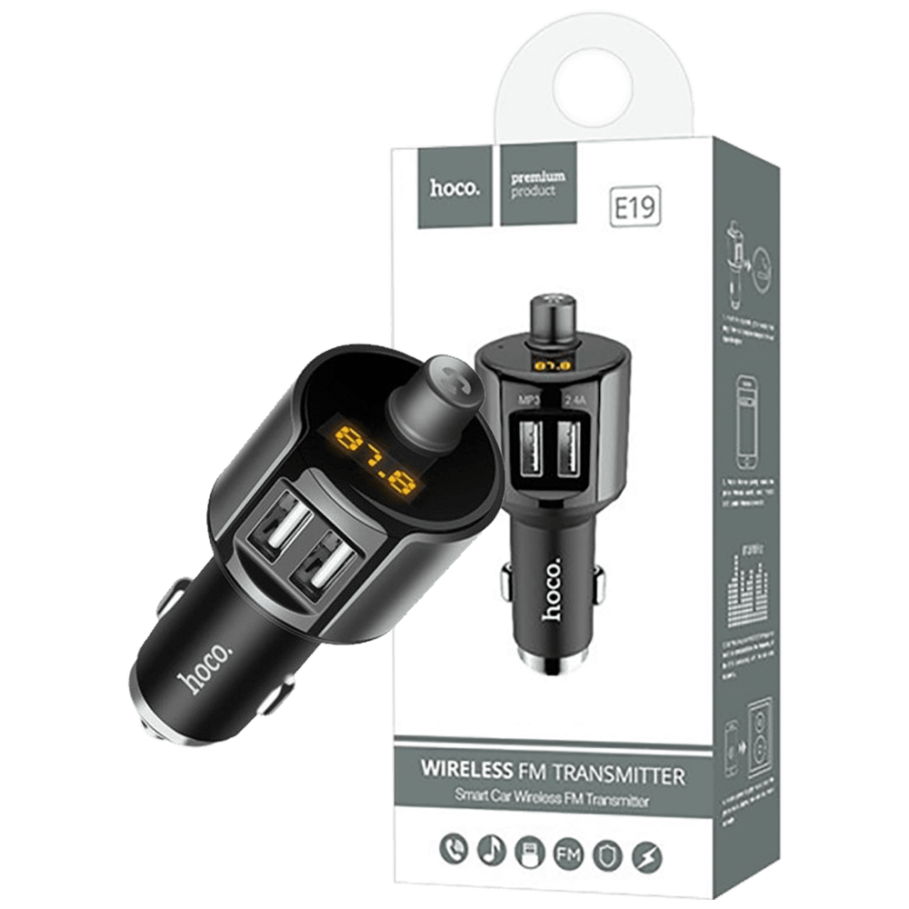 hoco. FM modulator - E19 Smart, BT, FM, Charger slika 1