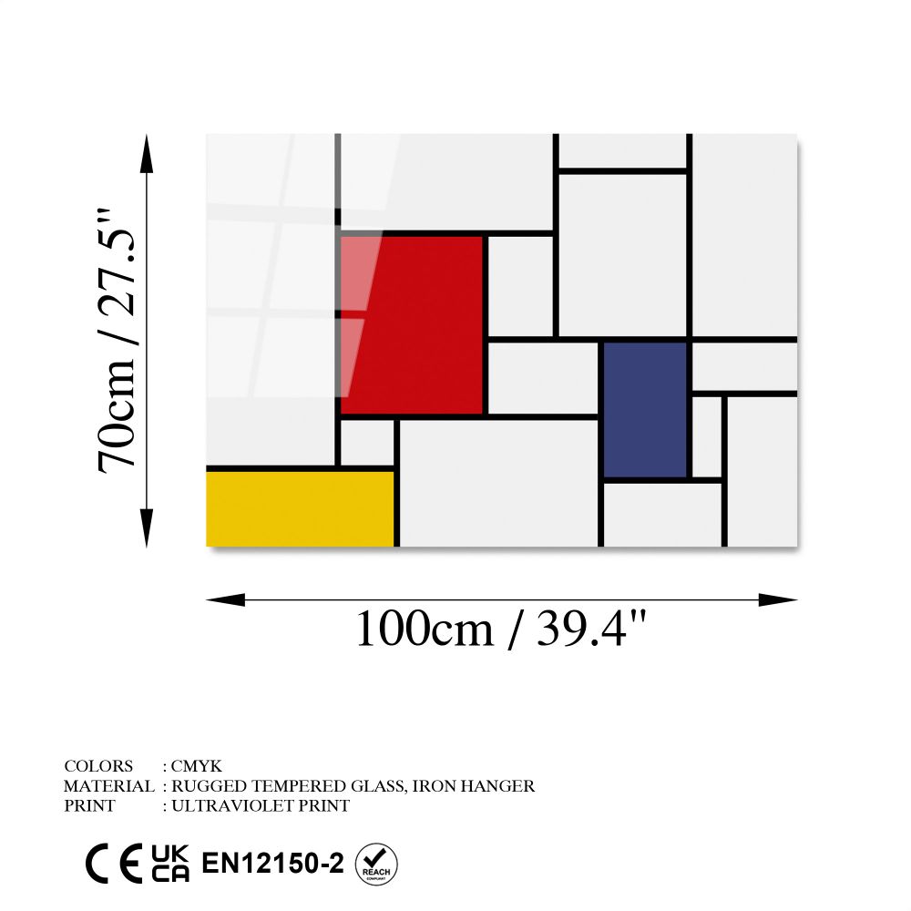 UV-181 Dekorativna Slika na Kaljenom Staklu, 70 x 100 cm, Višebojna slika 8