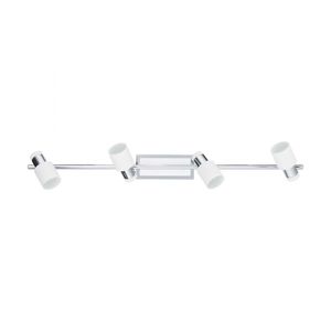 Eglo Davida spot/4, led, gu10, 4x5w, 4x400lm, hrom/bela 